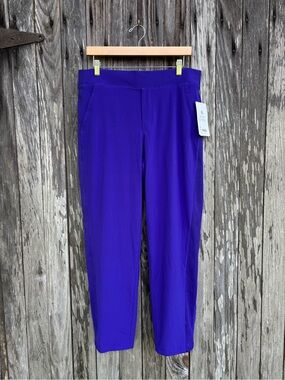 Athleta Brooklyn Lined Pants purple blue size 12